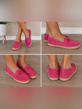 UGG Australia Women's CHIVON
Espadrille Loafer Boat Pink Shoes Sz
US 8